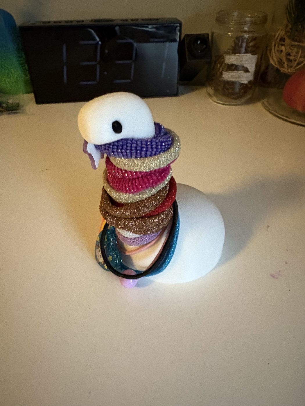 Hair tie osaur - the hair tie holding brontosaurus