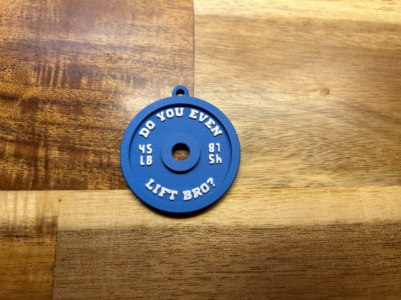 Weight Plate Keychain - Do You Even Lift Bro?