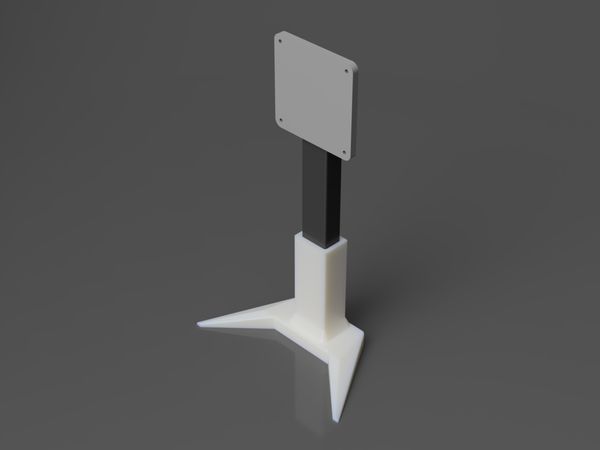 VESA 75x75 Slim vertical monitor stand