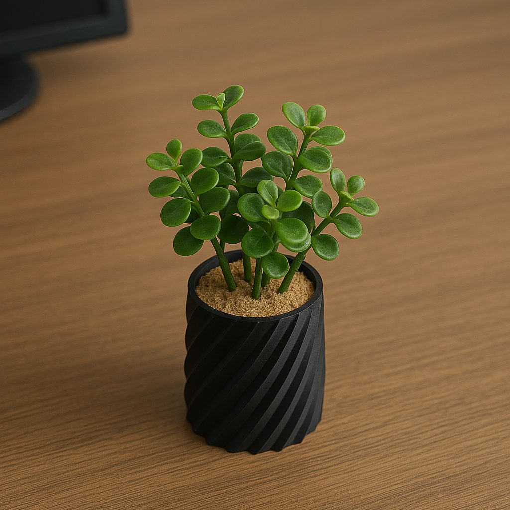 Sleek vase compatible with most small flowers