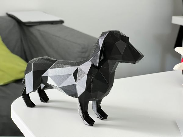 Dachshund Low Poly