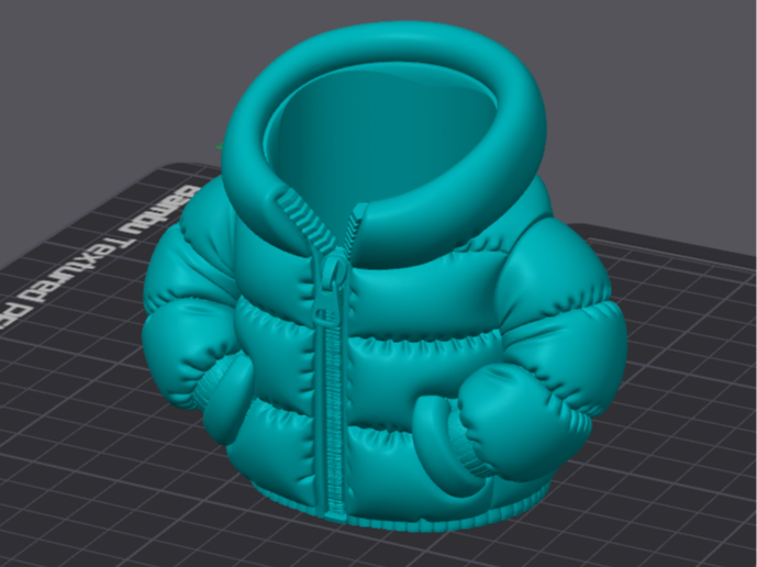 Puffer Jacket Pencil Holder