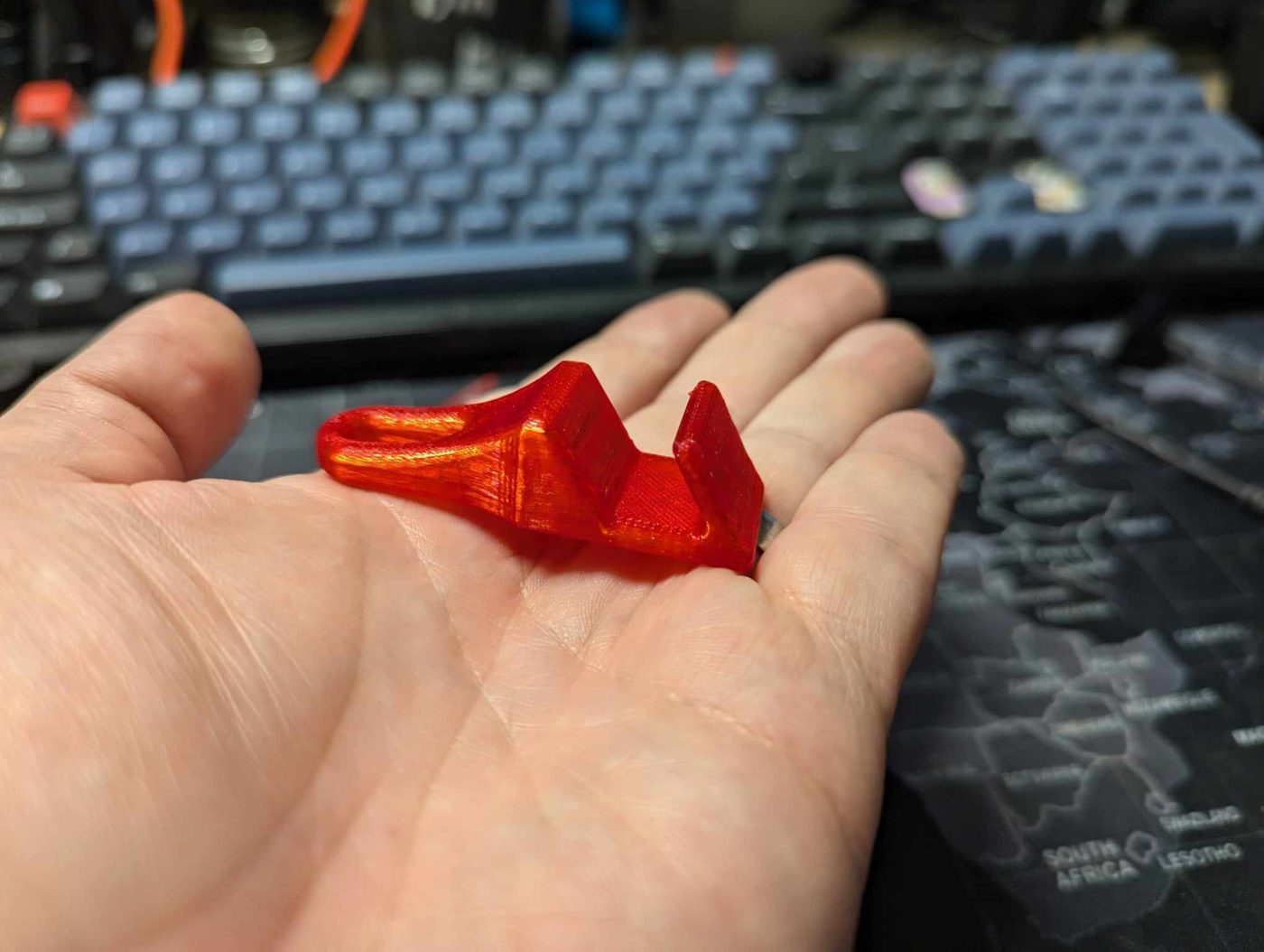 Keychain with phone holder