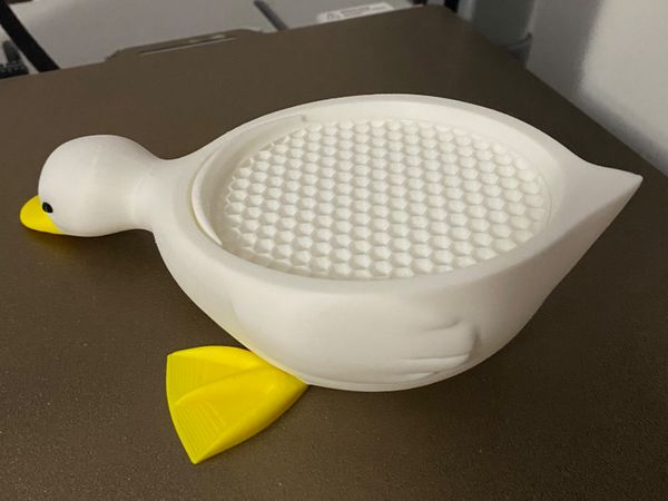 Duck soap dish tray