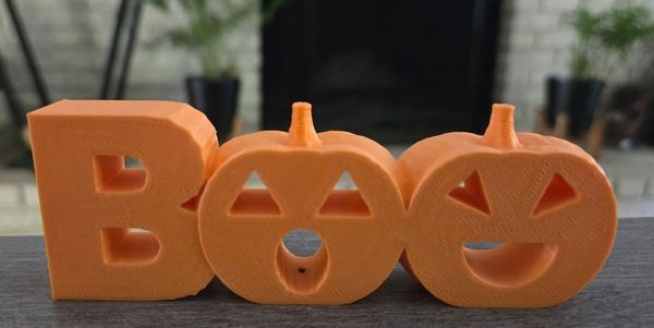 Boo Pumpkin Sign