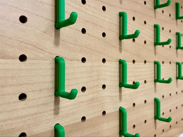 Hooks for pegboard