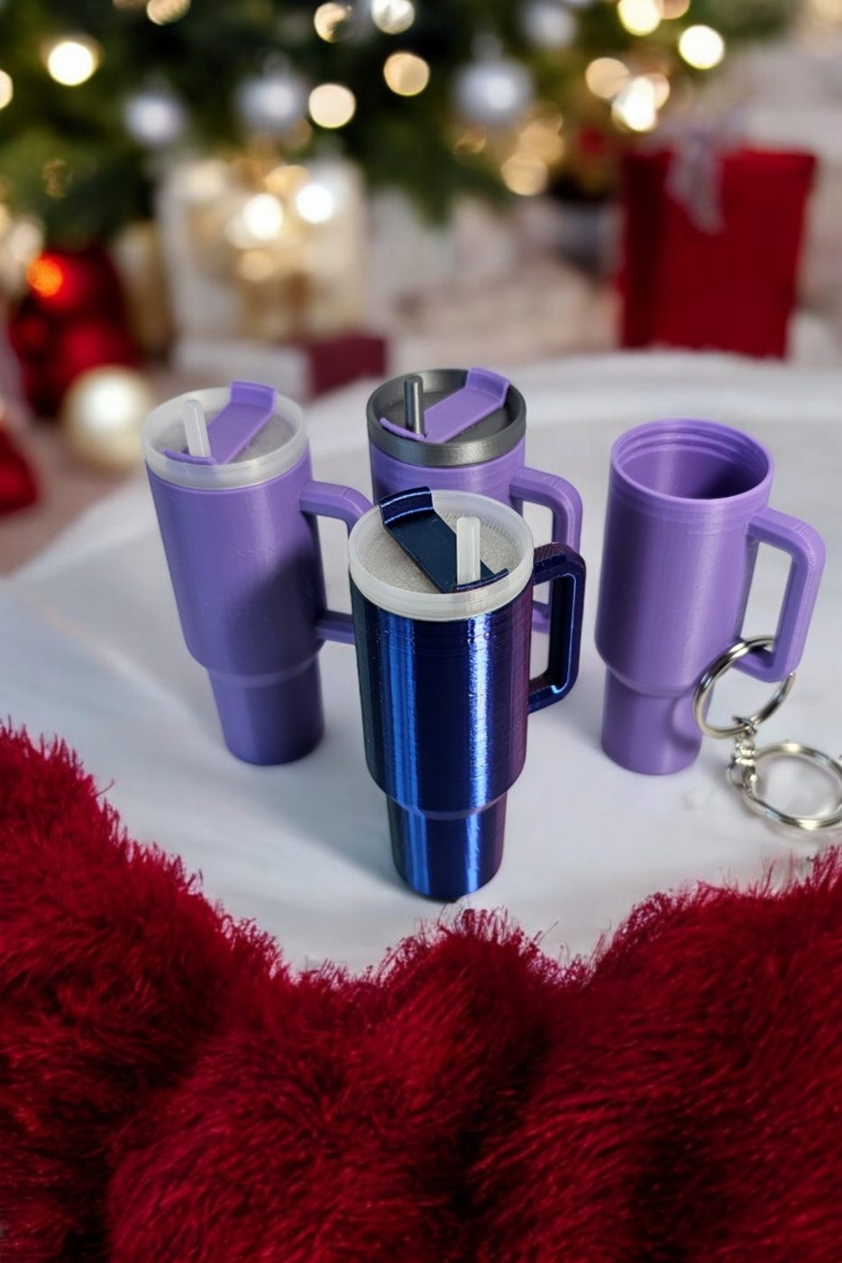 Tumbler Keychain with screw off lid