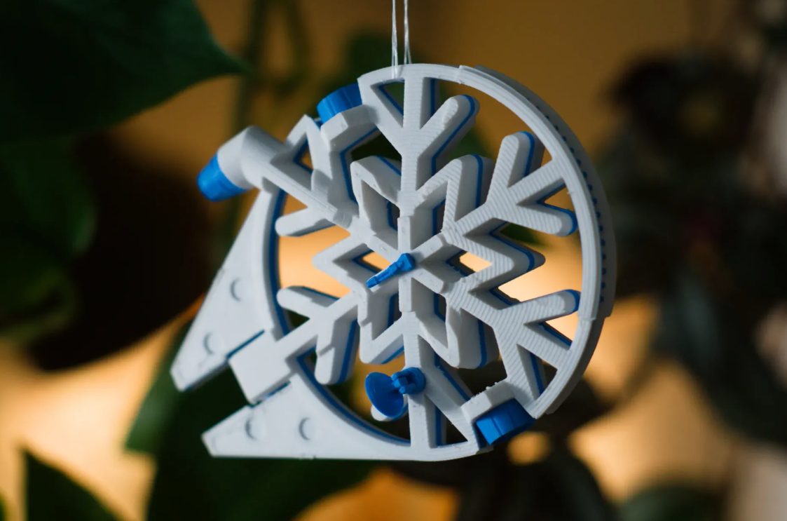 Millennium Falcon Snowflake Ornament