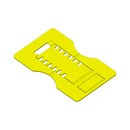 Ultra-thin card phone stand. Only 5g of filament!