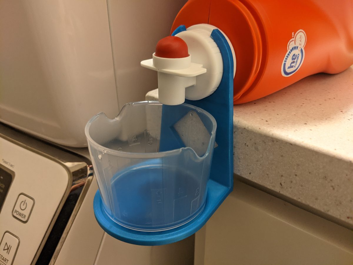 Detergent Spout Cup Holder